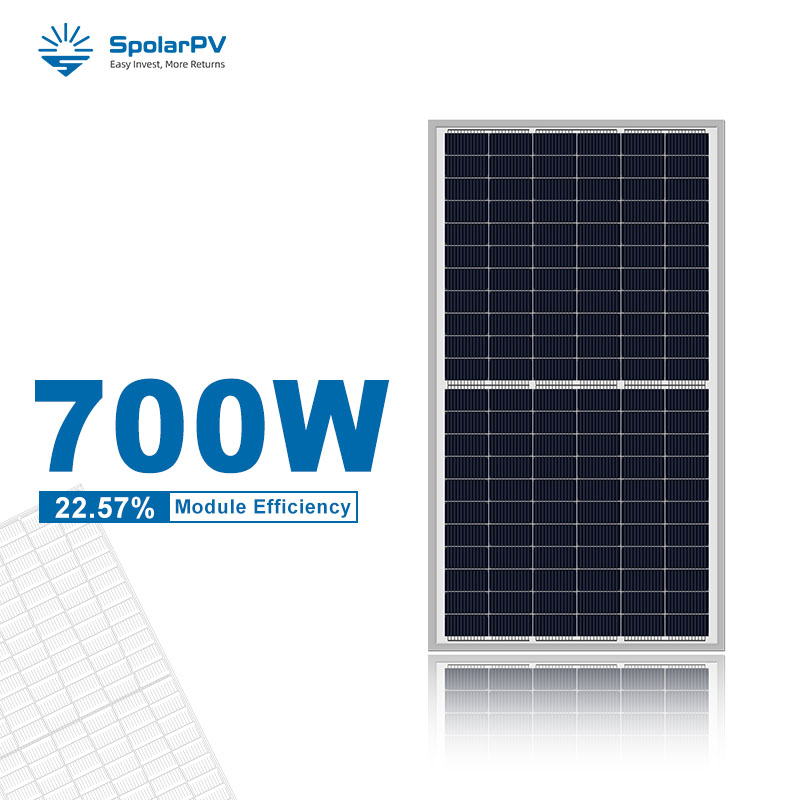 700w half-cell solar module