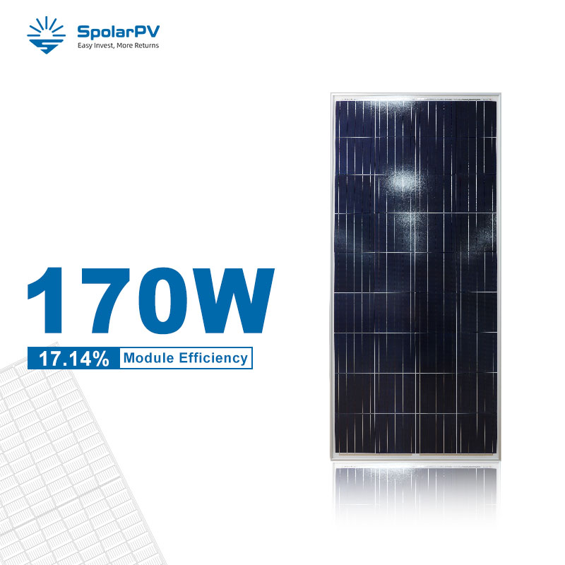 160w to 170w solar panel high efficiency