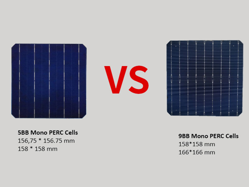 Standard 5BB vs Half-cut cells 9BB: The advantage of new 9BB PV module