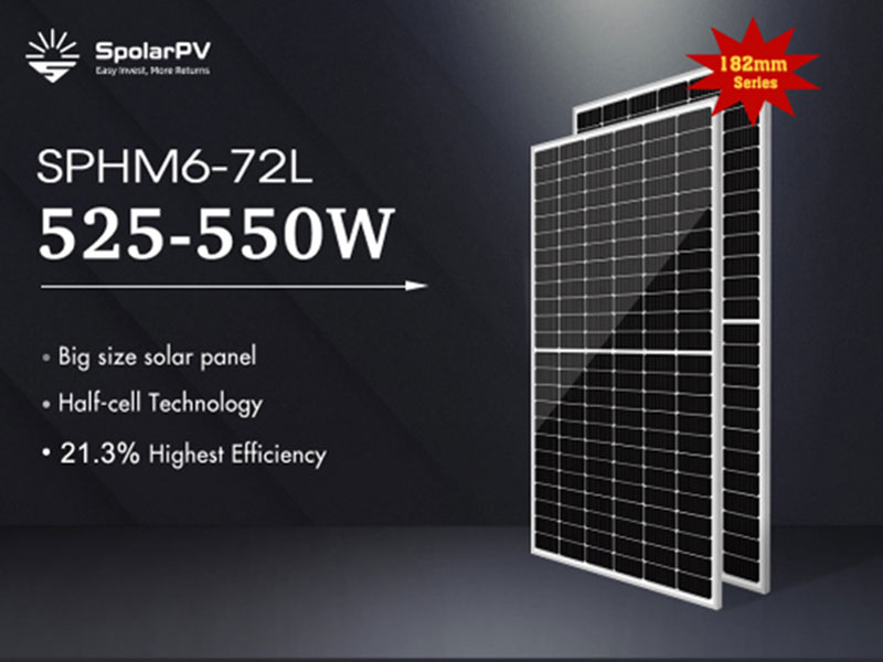 Launch big size 182mm solar panel