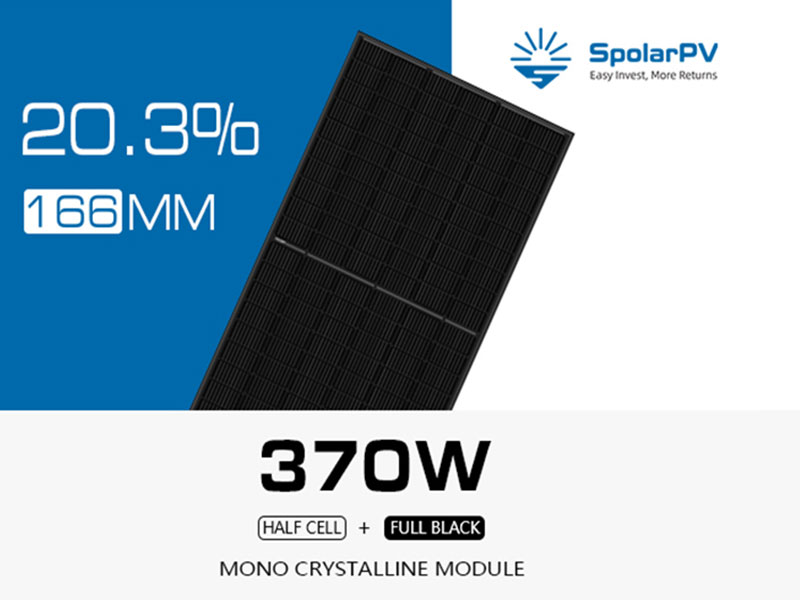 370W Full Black Module in European warehouse