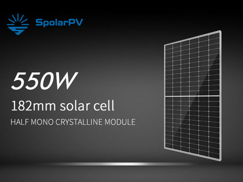 380W and 550W solar modules in EU warehouse