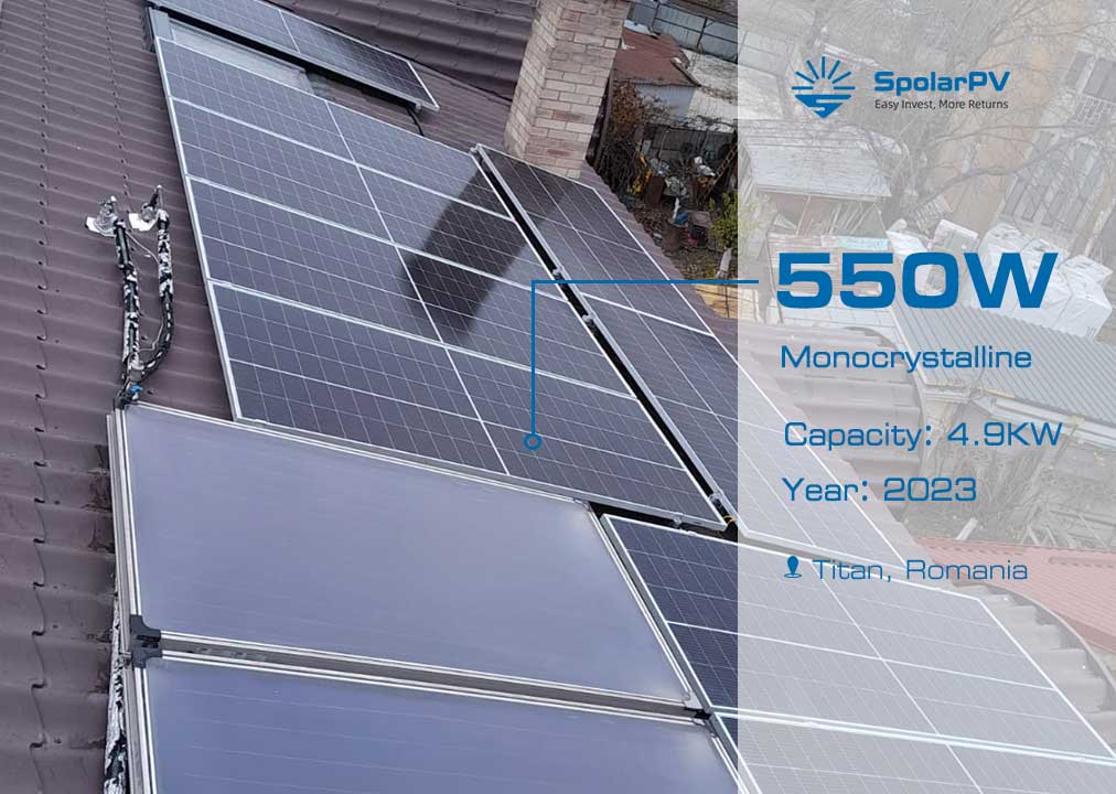 550w solar panel for rooftop