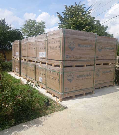 182mm mono solar module packing