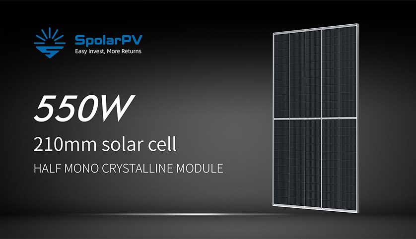 550w 210mm solar panel 
