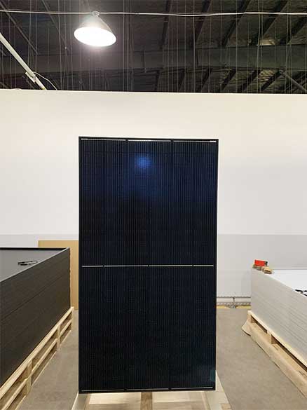 Full-black 505w 182mm mono solar module