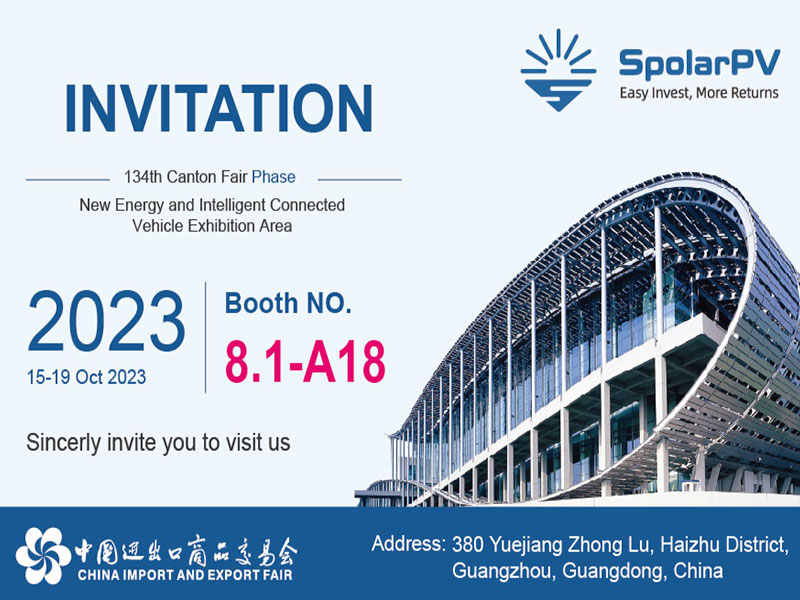 SpoalrPV to Showcase High-Efficiency Solar Products at the 134th Canton Fair