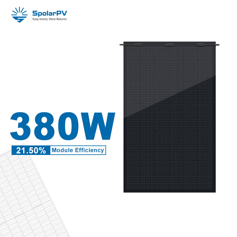 380w full balck flexible solar module