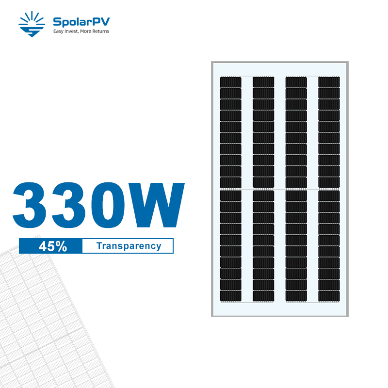 transparent solar module 330w for balcony